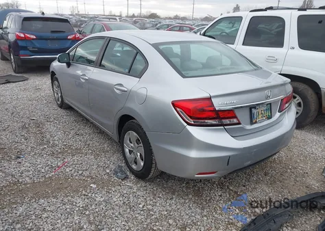 2014 Honda Civic Lx из США, поврежденный, VIN 19XFB2F53EE062610